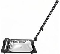 GYKOZY Professional Under Car Inspection Systemss, Large Square Underbody Inspection Tool with Foldable & Retractable Pole, Moable Hand-Held Under Vehicle Search Mirror with LED Light