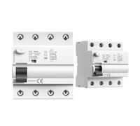 GYL9B Din Rail B Type Earth Leakage Current Breaker DC RCCB 4P 40A 63A 30mA 300mA Type B RCD 6KA 1Pcs Electrical components(2P,40A 100mA)