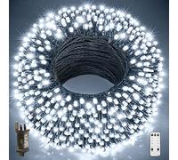 GYLEFY Outdoor Christmas Lights, 100M 800LED Christmas Decorations, Waterproof Christmas Tree String Fairy Lights Outdoor, Remote Control Christmas Lights Indoor for Bedroom, House, Garden (White)