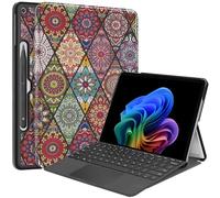 Gylint Case for Microsoft Surface Pro 12-inch 1st Edition 2025, Multiple Angle Polyester Slim Light Shell Case Cover for Surface Pro 12 Tablet,Compatible with Type Cover Keyboard Mandala