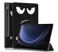 Gylint Case for Samsung Galaxy Tab S10 FE / S9 FE 5G 10.9 Inch/ S9 11 Inch, Folding Folio Ultra-Thin PU Leather Stand Case Cover with Auto Sleep/Wake Don't Touch Me