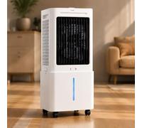 GYLRFA Portable Evaporative Air Cooler 12L Swamp Cooler with Remote Control 8 Ice Packs, 3 Speeds 3 Wind Modes 12H Timer 90° Oscillation Quiet Cooling Fan for Bedroom Office Home