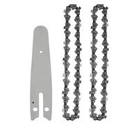 GYLXL 1/2/4PCS 4 Inch .043" 28 Drive Links 1/4" Pitch Steel Chainsaw with Guide Semi Chisel Chains Wood Cutting Parts Tool,0224