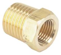 GYLXL Brass Pipe Fitting Coupler 1/4" NPT Male x 1/8" Female Reducing Bushing Connector 229 PSI,0317