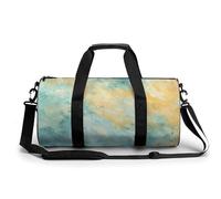 Gym Bag A Few Animal Duffel Bag for Men Women Overnight Bag with Shoe Compartment Workout Bags, Beautiful Sand Texture, 17.7in/9in/9in, Art Deco