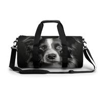 Gym Bag A Photo of A Dog Duffel Bag for Men Women Overnight Bag with Shoe Compartment Workout Bags, A Photo of a Dog, 17.7in/9in/9in, Art Deco