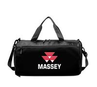 Gym Bag Agricultural Machinery Enthusiast MF, High Capacity Luggage Bag with Quick Access, Great for Workout, Travel and Leisure, Lightweight(Black)