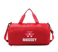 Gym Bag Agricultural Machinery Enthusiast MF, High Capacity Luggage Bag with Quick Access, Great for Workout, Travel and Leisure, Lightweight(Red)