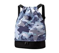 Gym Bag, Athletic Duffle, 14.96x15.75x7.09 Inches with Shoe Compartment, Dry Wet Separated, Sports Bag for Hiking, Soccer, Basketball, Volleyball, Swimming, Dancing, Workout and Travel