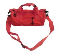 Gym Bag, Barrel Shoulder Bag Purse, 11.02 x 5.91 inches Heavy Duty, Large Capacity Workout Storage Carrier with Adjustable Strap for Hiking, Dance, Yoga, Swim, School and Travel, Red, Se référer au