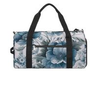 Gym Bag Cartoon Eyes Pattern Duffel Bag for Men Women Overnight Bag with Shoe Compartment Workout Bags, Nostalgic Style Flowers, One Size, Art Deco