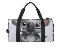 Gym Bag Cartoon Milk Cow Duffel Bag for Men Women Overnight Bag with Shoe Compartment Workout Bags, Cartoon koala, One Size, Art Deco