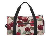 Gym Bag Christmas Tree And Deer Duffel Bag for Men Women Overnight Bag with Shoe Compartment Workout Bags, cherry pattern, One Size, Art Deco