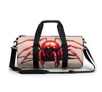 Gym Bag Colorful Dog Paw Print Duffel Bag for Men Women Overnight Bag with Shoe Compartment Workout Bags, Adorable Animal, 17.7in/9in/9in, Art Deco