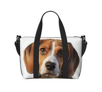 Gym Bag Cute Beagle Dog Duffel Bag for Men Women Travel Overnight Bag with Shoe Compartment Workout Bags