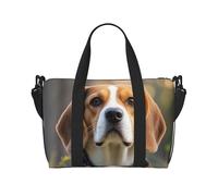 Gym Bag Cute Beagle Dog Duffel Bag for Men Women Travel Overnight Bag with Shoe Compartment Workout Bags