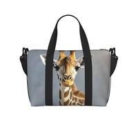Gym Bag Cute Giraffe Duffel Bag for Men Women Travel Overnight Bag with Shoe Compartment Workout Bags