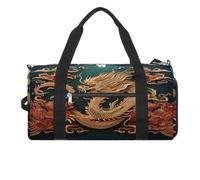 Gym Bag Dragon Chinese Background Gym Bag for Women Men Backpack Gym Bag with Shoe Compartment Reusable Gym Bag Mini Gym Bag, Dragon chinese background, One Size