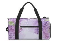 Gym Bag Duffle Bag Framing Lilac Flowers in Blossom Printed Yoga Bag Printed Backpack Duffel Bag Small Gym Bag for Travel Sports, style, One Size, Gym Bag
