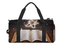 Gym Bag Duffle Bag Magic Book Printed Yoga Bag Printed Backpack Duffel Bag Small Gym Bag for Travel Sports, style, One Size, Gym Bag