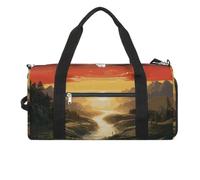 Gym Bag Duffle Bag Rising Sun Printed Yoga Bag Printed Backpack Duffel Bag Small Gym Bag for Travel Sports, style, One Size, Gym Bag