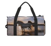 Gym Bag Duffle Bag Sunsets Lake Horses Printed Yoga Bag Printed Backpack Duffel Bag Small Gym Bag for Travel Sports, style, One Size, Gym Bag