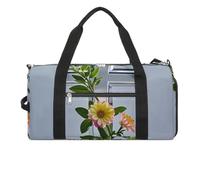 Gym Bag Flower Branches on The Cross Printed Duffle Bag Yoga Bag Small Printed Gym Bag for Gym Travel Swimming
