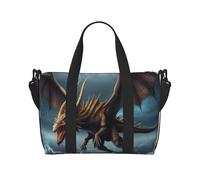 Gym Bag Flying Dragon Duffel Bag for Men Women Travel Overnight Bag with Shoe Compartment Workout Bags