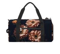 Gym Bag for Men Travel Duffle Bag Beautiful Retro Flowers Tote Bag Weekender Duffel Bag Weekender Bag for Sports, style, One Size