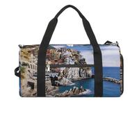 Gym Bag for Men Travel Duffle Bag Cinque Terre Scenery Tote Bag Weekender Duffel Bag Weekender Bag for Sports, style, One Size