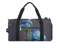 Gym Bag for Men Travel Duffle Bag Green Dinosaur Style Tote Bag Weekender Duffel Bag Weekender Bag for Sports, style, One Size