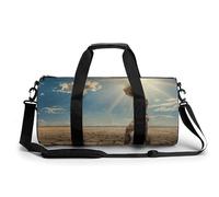 Gym Bag for Men Women,A Feeling of Loneliness Printed Workout Bags,Small Travel Duffle Bags for Traveling Overnight Weekender Bag Personal Item Travel Bag Large Sport Bag, A Feeling of Loneliness,