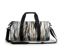 Gym Bag for Men Women,Different Stripes Printed Workout Bags,Small Travel Duffle Bags for Traveling Overnight Weekender Bag Personal Item Travel Bag Large Sport Bag, Different Stripes, 17.7in/9in/9in