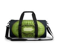 Gym Bag for Men Women Kiwi Slice Duffel Bag Overnight Bag with Compartment Gym Sackpac, Kiwi Slice, 17.7in/9in/9in