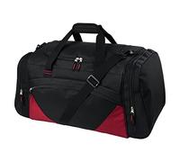 Gym Bag for Men Women Large Sports Duffle Bags 55L Travel Duffel Bag…, Black Red