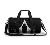 Gym Bag for Men Women Little Bell with Bow Duffel Bag Overnight Bag with Compartment Gym Sackpac, Man in the Rain, 17.7in/9in/9in