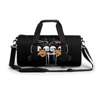Gym Bag for Men Women Love Heart Surrounded by White Lines Duffel Bag Overnight Bag with Compartment Gym Sackpac, Only a Glass of Water, 17.7in/9in/9in