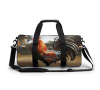 Gym Bag for Men Women,Proud Rooster Printed Workout Bags,Small Travel Duffle Bags for Traveling Overnight Weekender Bag Personal Item Travel Bag Large Sport Bag, Proud Rooster, 17.7in/9in/9in