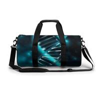 Gym Bag for Men & Women Science Gene Strand Printed with Shoe & Wet Compartment - Duffle Bag for Travel, Sports, Fitness & Workout