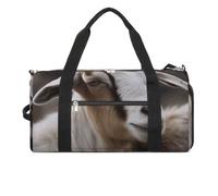 Gym Bag for Men Women Travel Duffle Bag Animals Goat Carry On Weekender Bag with Shoe Compartment, style, One size, Style, One size