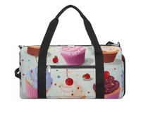 Gym Bag for Men Women Travel Duffle Bag Delicious Cupcakes Carry On Weekender Bag with Shoe Compartment, style, One size, Style, One size
