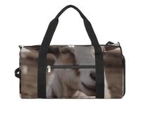 Gym Bag for Men Women Travel Duffle Bag Goat on Hillside Carry On Weekender Bag with Shoe Compartment, style, One size, Style, One size