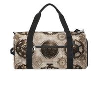 Gym Bag for Men Women Travel Duffle Bag Steampunk Gears Carry On Weekender Bag with Shoe Compartment, style, One size, Style, One size