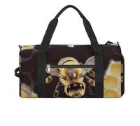 Gym Bag for Men Women Travel Duffle Bag Wild Animal Bee Carry On Weekender Bag with Shoe Compartment, style, One size, Style, One size