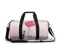 Gym Bag for Men Women Warm Cat Duffel Bag Overnight Bag with Compartment Gym Sackpac, Watering the Flowers, 17.7in/9in/9in