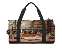 Gym Bag for Women Men,Vintage Chemistry Lab Print Gym Bag,reusable Gym Bag,gym Bag with Shoe Compartment, style, One Size, Modern