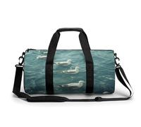 Gym Bag Gorilla on The Ground Duffel Bag for Men Women Overnight Bag with Shoe Compartment Workout Bags, Floating in the, 17.7in/9in/9in, Art Deco