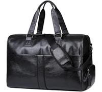 Gym Bag Large Capacity Business Travel Bag Leather Duffel Bag Single Shoulder Crossbody Shoe Bin Hand Duffel Bag