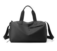 Gym Bag Large Capacity Oxford Cloth Travel Bag Simplicity Waterproof Leisure Vacation Luggage Bag for Sport Travel Training(Black)