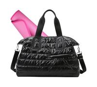 Gym Bag - Large Capacity with Wet Clothes Compartment | Multi-Compartment Fitness Bag for Workout, Fitness, Sports, Swimming, Yoga, Travel, Road Trip, Outdoors, Black, Se référer au descriptif, Refer